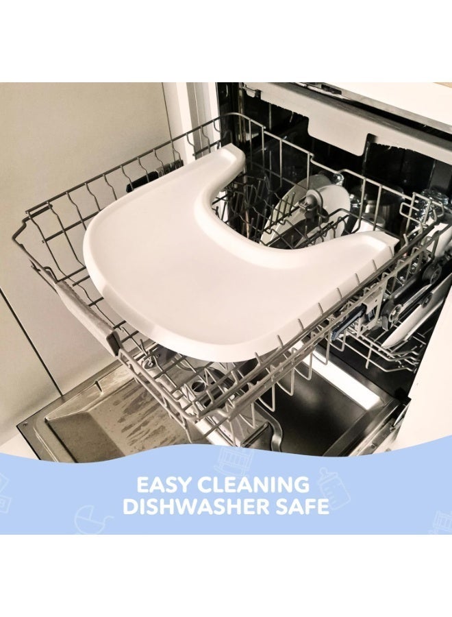 علبة الكرسي العالية متوافقة مع الكرسي ، تصميم منحني إيرغونومي ، أسود - خالي من BPA ، سهل التجميع - Image 5